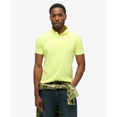 Polo en jersey à logo fluo Essential SUPERDRY