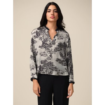 Blouse en satin fluide fantaisie 100 % viscose OLTRE