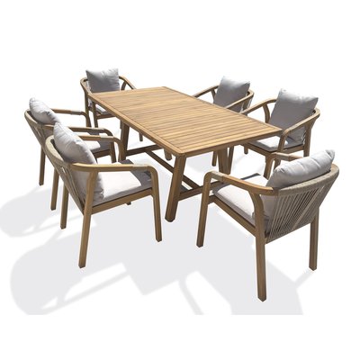 Ensemble repas de jardin bois d'acacia SERENA DCB GARDEN