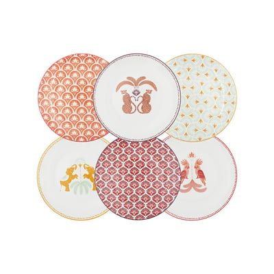 Lot de 6 petites assiettes, ZOELA ARTIME