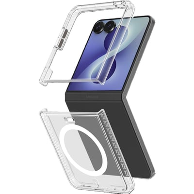 Protège écran sur mesure Z Flip 8 Duo Transparent Magnetique FORCE CASE