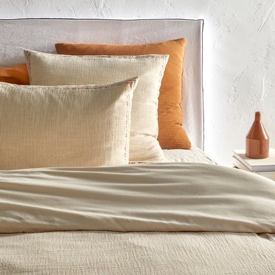 Housse de couette biface gaze de lin/coton Thesari LA REDOUTE INTERIEURS