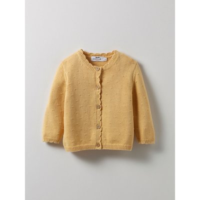 Gilet grosse maille moutarde 2025