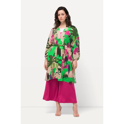 Kimono avec manches 3/4. Imprimé palmiers ULLA POPKEN