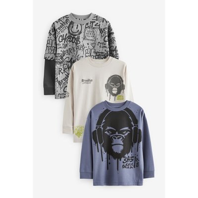 T-shirt à manches longues, lot de 3 NEXT