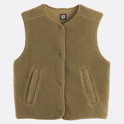 Gilet oversize en sherpa, sans manches LA REDOUTE COLLECTIONS