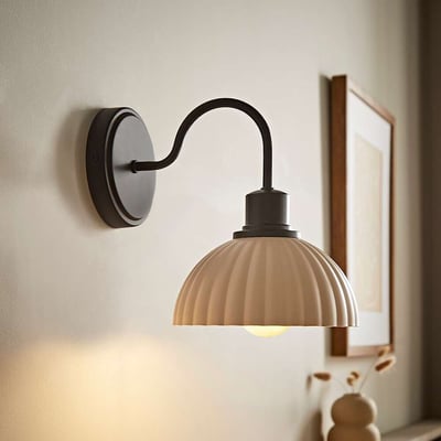 Baylor Ribbed Dome Wall Light SO'HOME