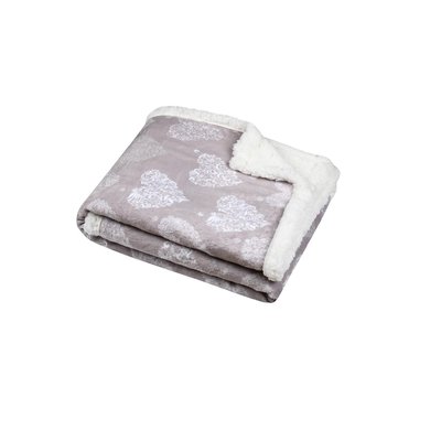 Plaid a poils doux et sherpa Adelaide DOUCEUR D'INTÉRIEUR