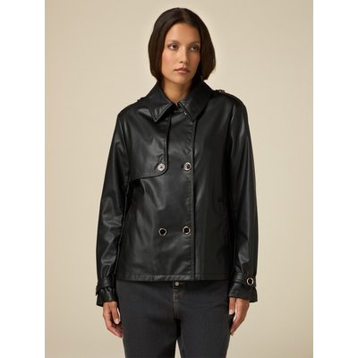 Trench court en doux tissu enduit OLTRE