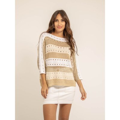 Pull Léger Maille Ajourée Karla DONA LISA
