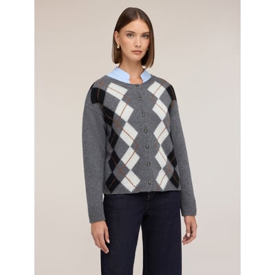Cardigan à motif argyle MOTIVI