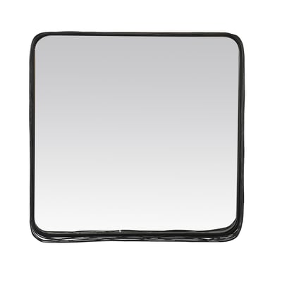 Miroir carré contours filaires métal 80x80cm EMDE