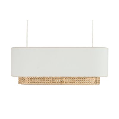Abat-jour pour suspension double cannage rotin naturel L62 cm TIWY MILIBOO