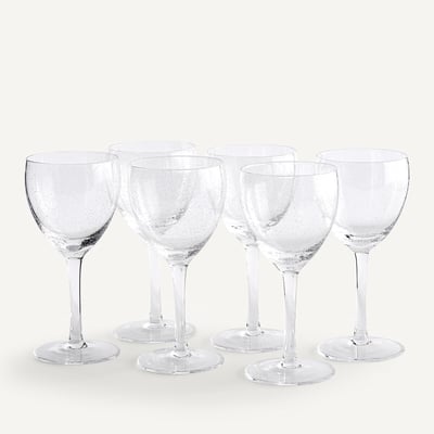 Lot de 6 verres à vin blanc, Badia AM.PM