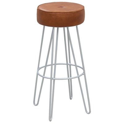 Tabouret en métal et cuir AUBRY GASPARD