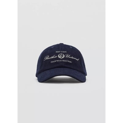 Casquette velours côtelé brodée MANGO TEEN