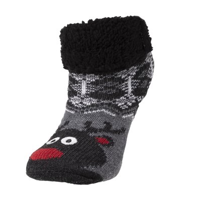 Chaussettes d'intérieur ultra confortables et légères, semelle à picots antidérapants ISOTONER