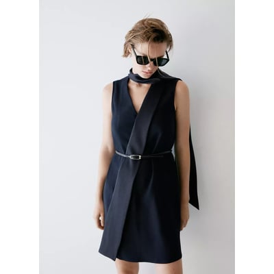 Robe à nœud avec ceinture MANGO