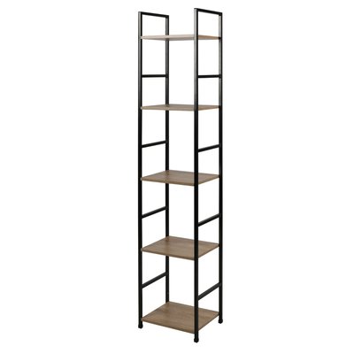 Etagère droite échelle 5 niveaux en Métal et MDF TOILINUX