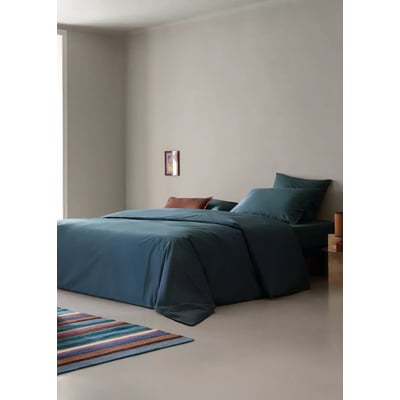 Housse de couette percale de coton 200 fils lit 150/160 cm MANGO HOME