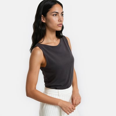 Tanktop met boothals LA REDOUTE COLLECTIONS