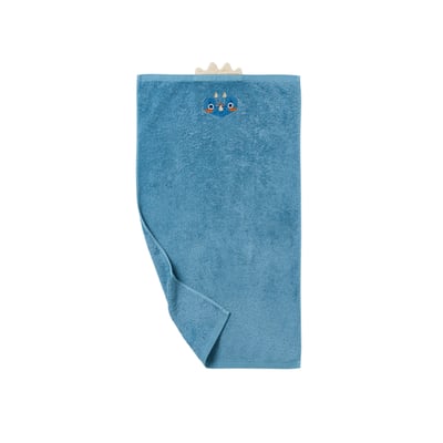 Serviette de toilette coton DINOFUL CARRE BLANC