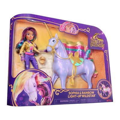 Licorne a fonctions 28 cm wildstar + poupee 24 cm unicorn academy SPINMASTER