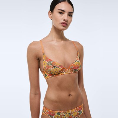 Soutien-gorge triangle JANE en tulle imprimé MONOPRIX