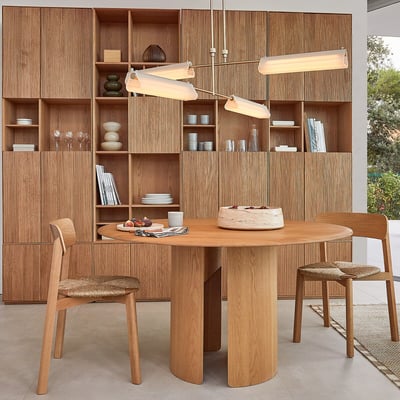 Libreria a 1 anta, rovere e impiallacciato, Mikube AM.PM
