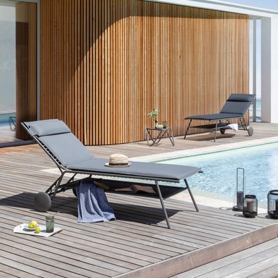 Lit bain de soleil matelassé haut - MIAMI II LAFUMA MOBILIER