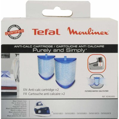 Cartouche anti-calcaire x2 pour centrale vapeur Simply et Purely CALOR