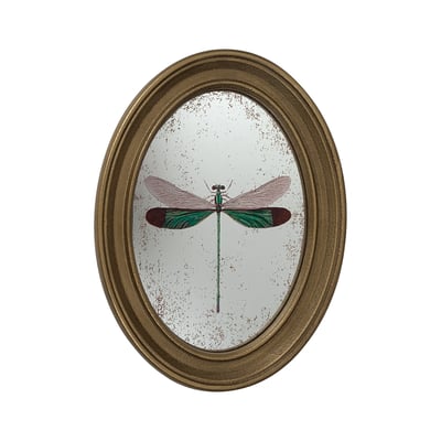 Déco murale encadrée libellule  20x30cm EMDE