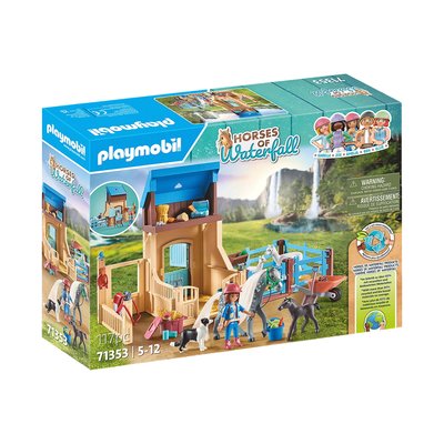 Horses of Waterfall Amelia & Whisper avec box pour chevaux PLAYMOBIL