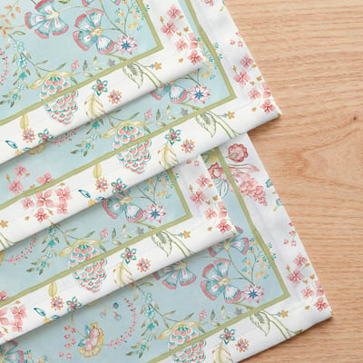 Lot de 4 serviettes en coton 100% Kilim NAF NAF HOME