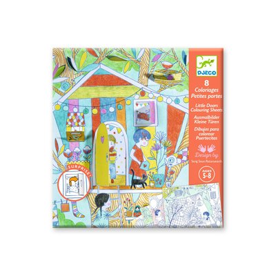 Coloriage surprise Les cabanes de Nina - FSC MIX DJECO