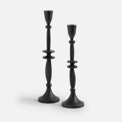 Lot de 2 bougeoirs en aluminium Elda LA REDOUTE INTERIEURS