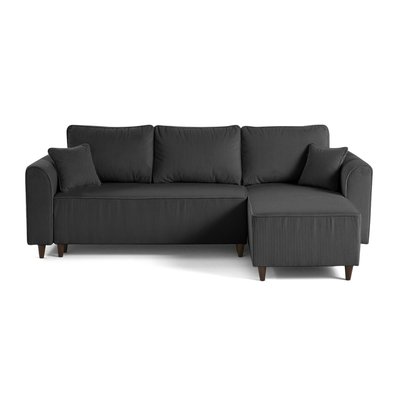Canapé d'Angle Convertible en Velours côtelé 4 places - SAPHIR LISA DESIGN