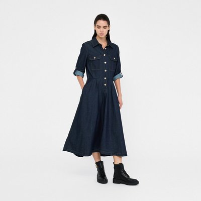 Robe chemisier en toile denim LIU JO