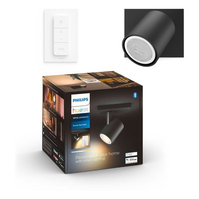 Spot Patère - Philips Hue - Runner Noir PHILIPS