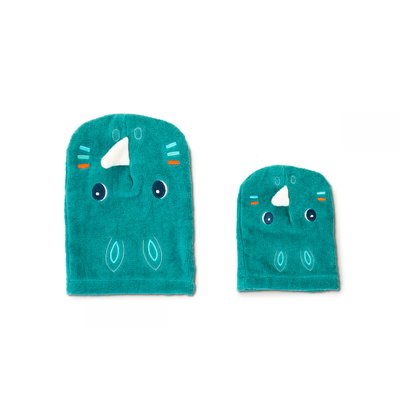 Lot de 2 gants de toilette marionnette LILLIPUTIENS