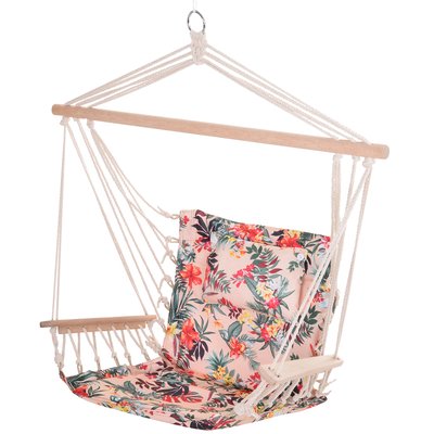 Chaise suspendue hamac de voyage multicolore OUTSUNNY