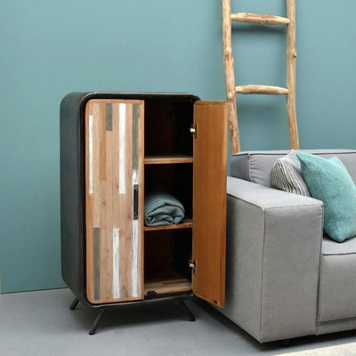 Meuble de rangement 2 portes en teck recyclé 60 cm FUSION PIER IMPORT