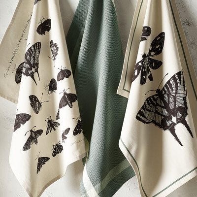 Set of 3 Living Jewels Tea Towels KEW