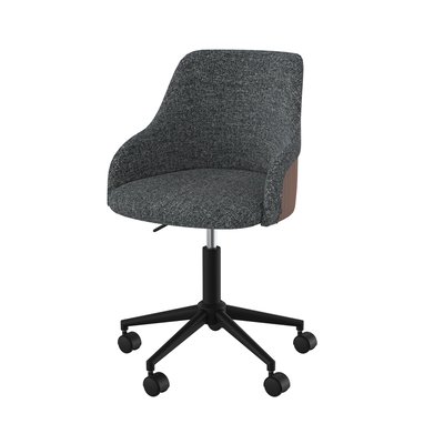 Chaise de bureau pivotante et réglable en tissu (à l'unité) - NINON RENDEZ-VOUS DÉCO