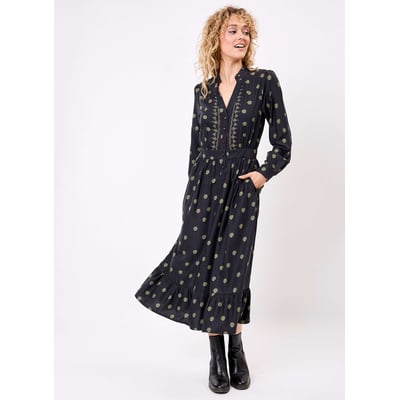 Robe midi fluide volants URIKA LA FIANCÉE