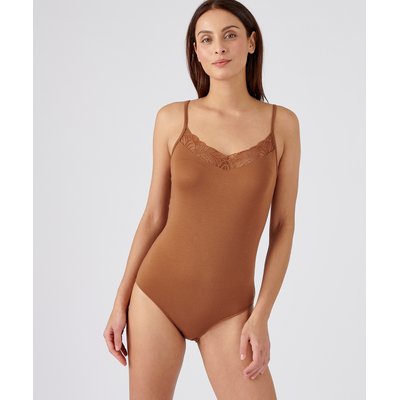 Body orné de dentelle, invisible Thermolactyl DAMART