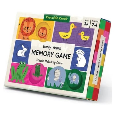 Jeu de Memory animaux en carton CROCODILE CREEK