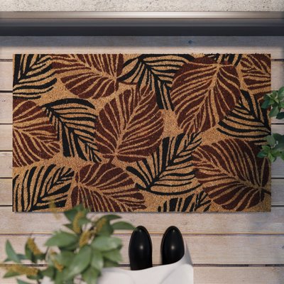Paillasson avec motif, fibre de coco, antidéparant , JUNGLE MAT WECON HOME