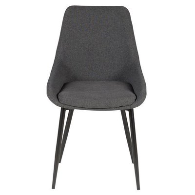 Chaise en velours marron pieds métal BARI ZAGO