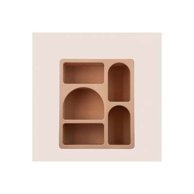 Etagère murale organique terracotta 5 niches L40 - DAHAR HELLIN, DEPUIS 1862